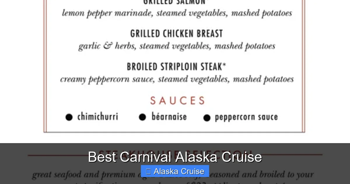 Best Carnival Alaska Cruise
