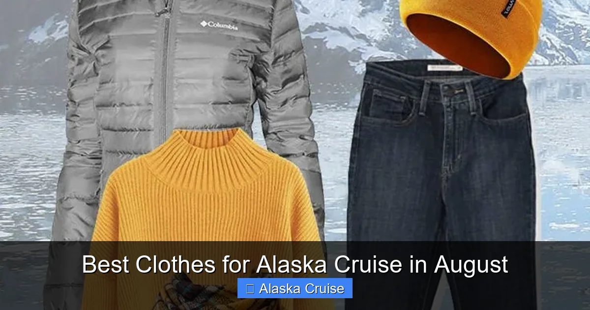 Best Clothes for Alaska Cruise in August