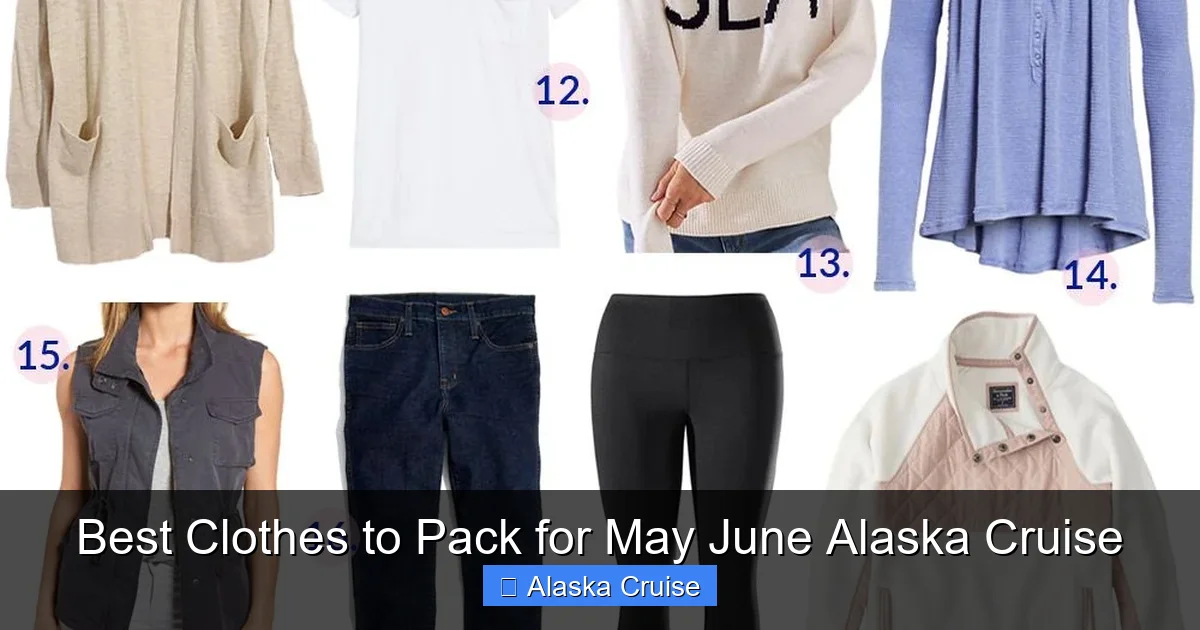 Best Clothes to Pack for May June Alaska Cruise