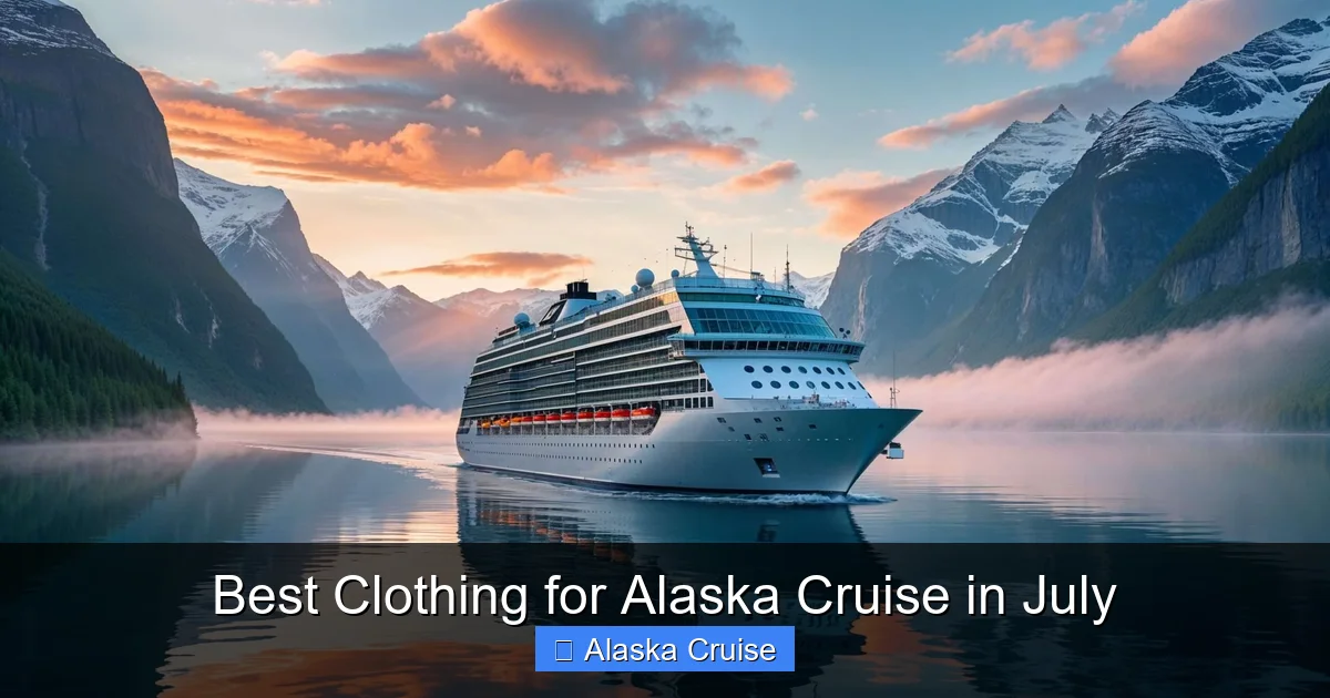 Best Clothing for Alaska Cruise in July