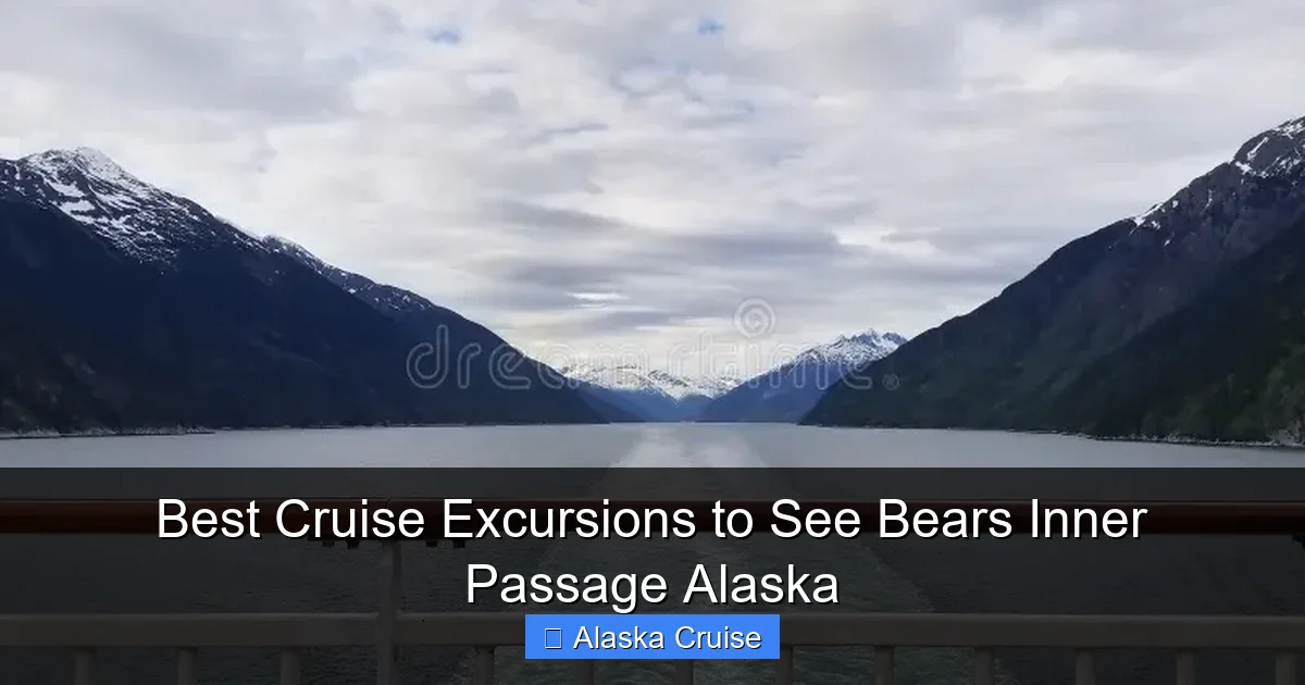 Best Cruise Excursions to See Bears Inner Passage Alaska