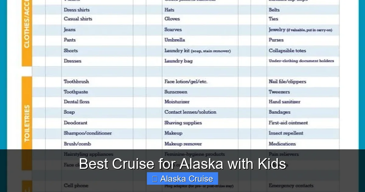 Best Cruise for Alaska with Kids
