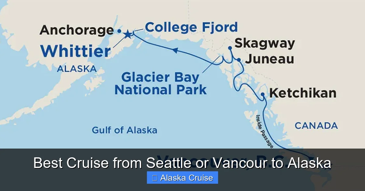 Best Cruise from Seattle or Vancour to Alaska
