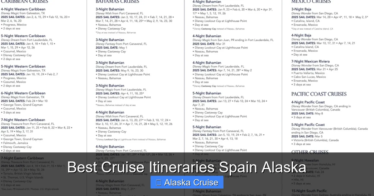 Best Cruise Itineraries Spain Alaska