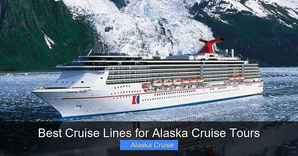Best Cruise Lines for Alaska Cruise Tours