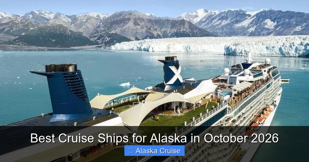 Best Cruise Ships for Alaska in October 2026