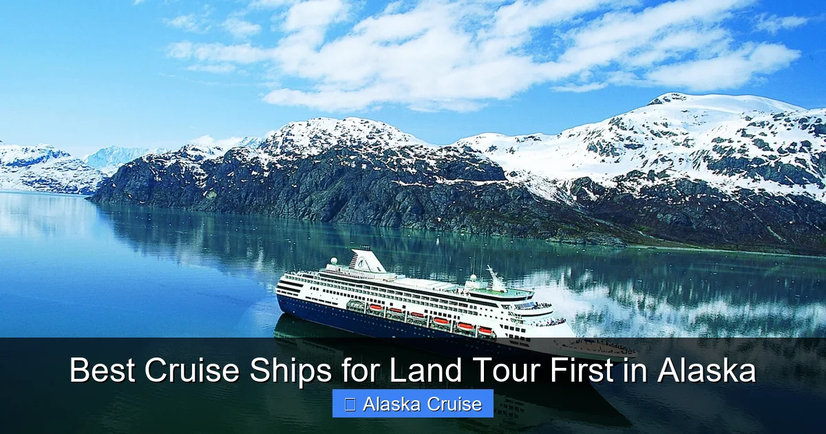 Best Cruise Ships for Land Tour First in Alaska