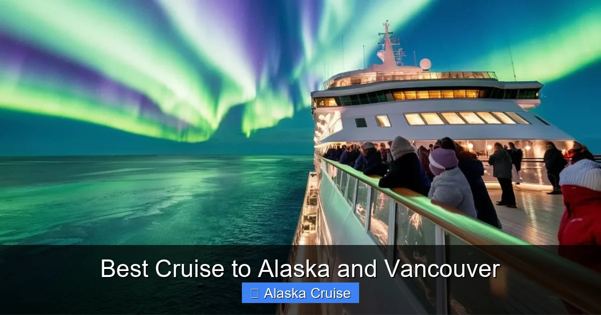 Best Cruise to Alaska and Vancouver