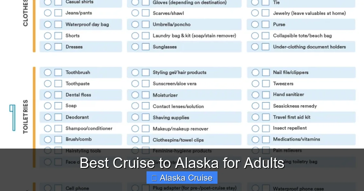 Best Cruise to Alaska for Adults
