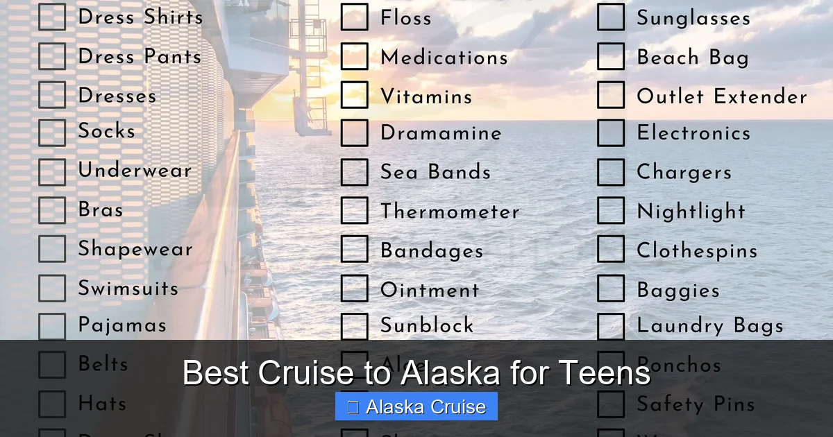 Best Cruise to Alaska for Teens