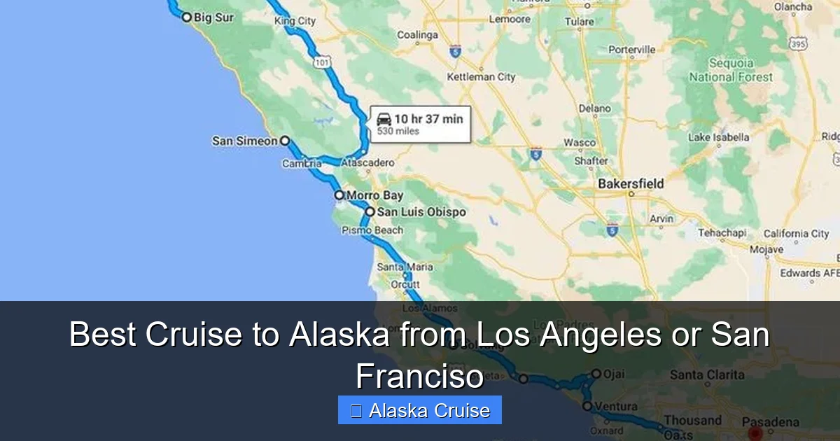 Best Cruise to Alaska from Los Angeles or San Franciso