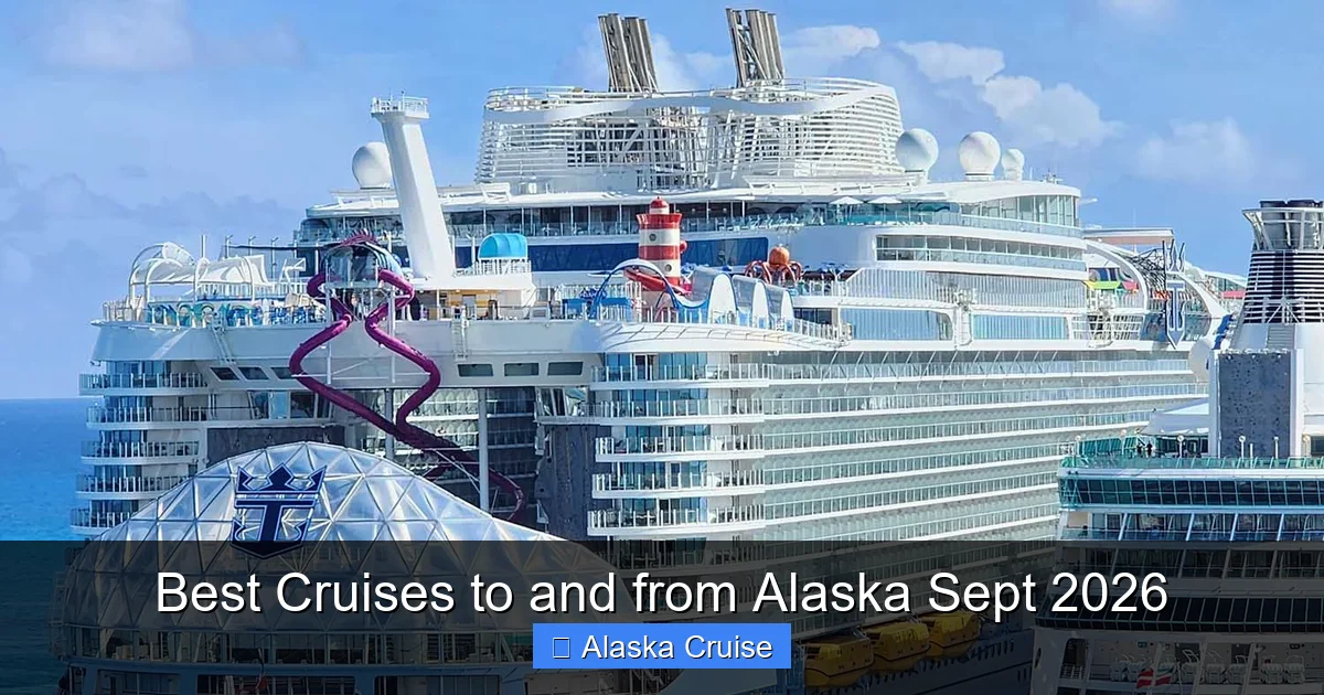 Best Cruises to and from Alaska Sept 2026