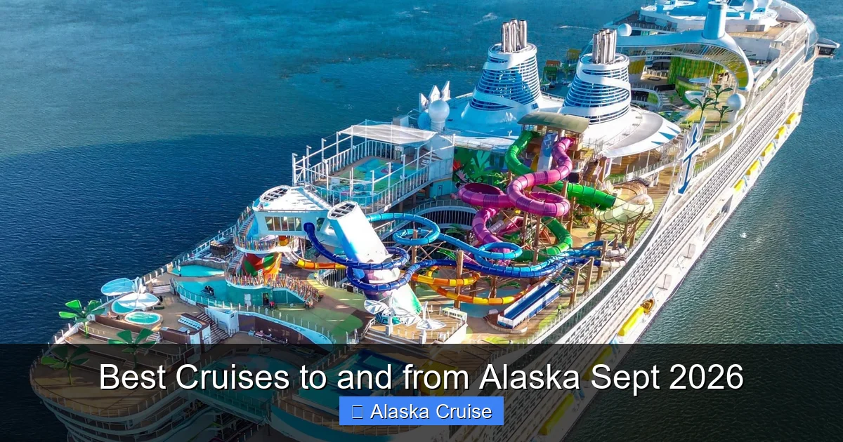Best Cruises to and from Alaska Sept 2026