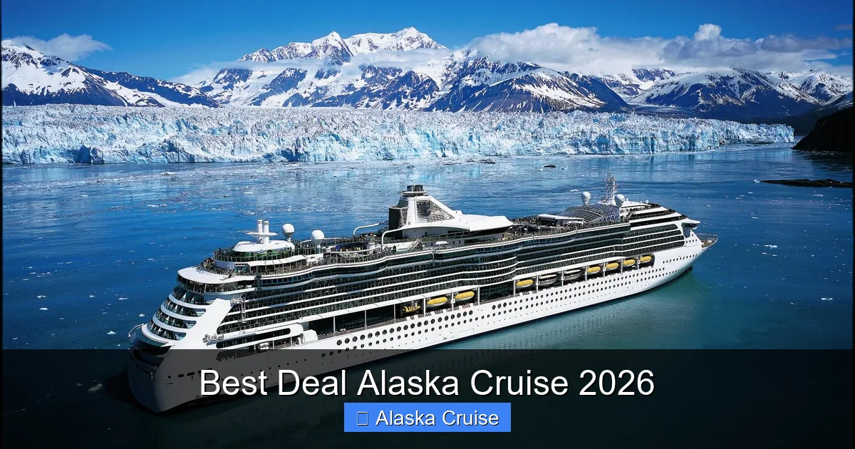 Best Deal Alaska Cruise 2026