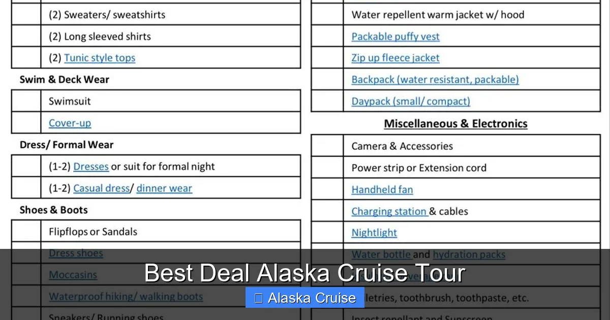 Best Deal Alaska Cruise Tour
