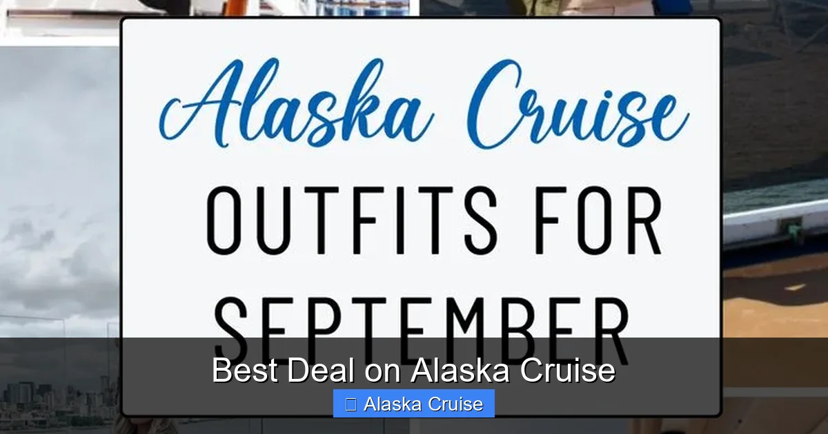 Best Deal on Alaska Cruise