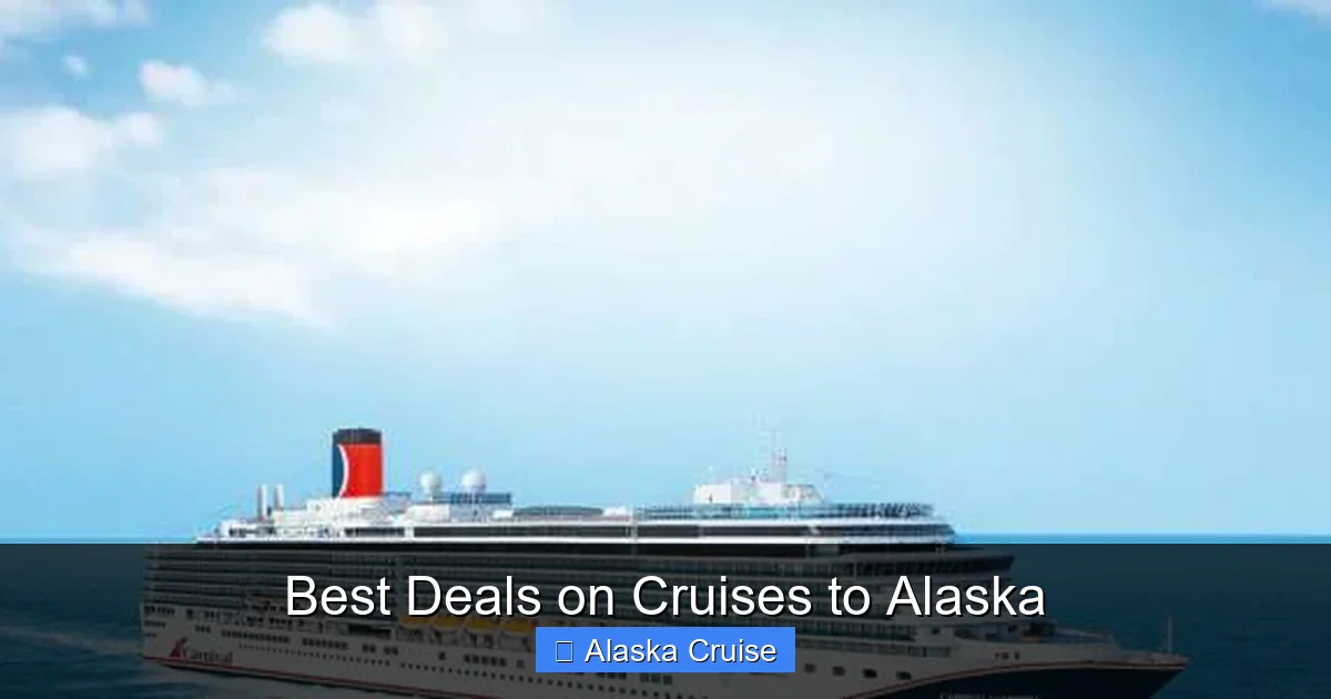 Best Deals on Cruises to Alaska