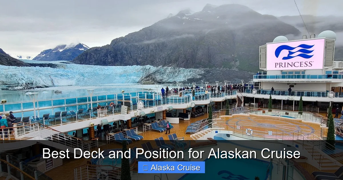 Best Deck and Position for Alaskan Cruise