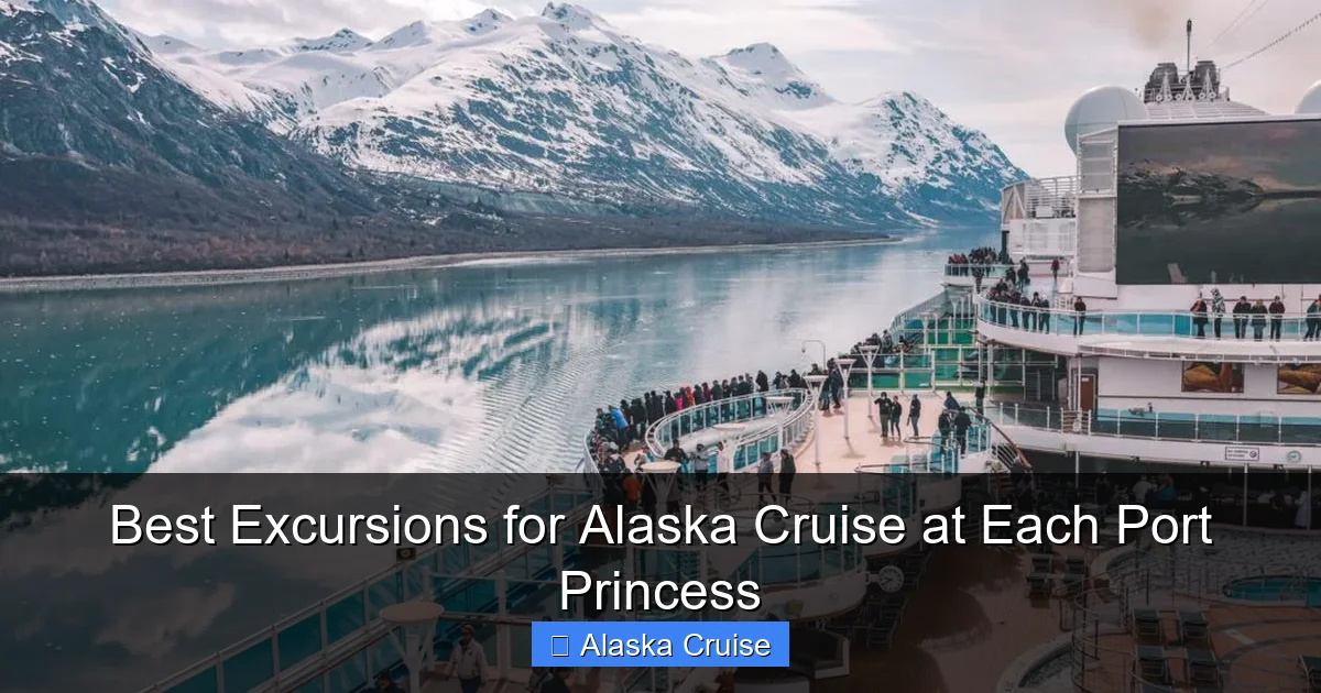 Best Excursions for Alaska Cruise at Each Port Princess