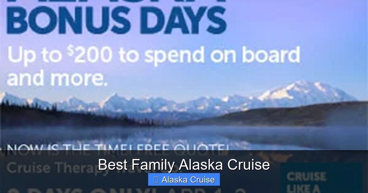 Best Family Alaska Cruise