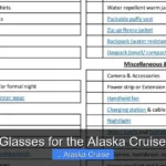 Best Glasses for the Alaska Cruise Tour