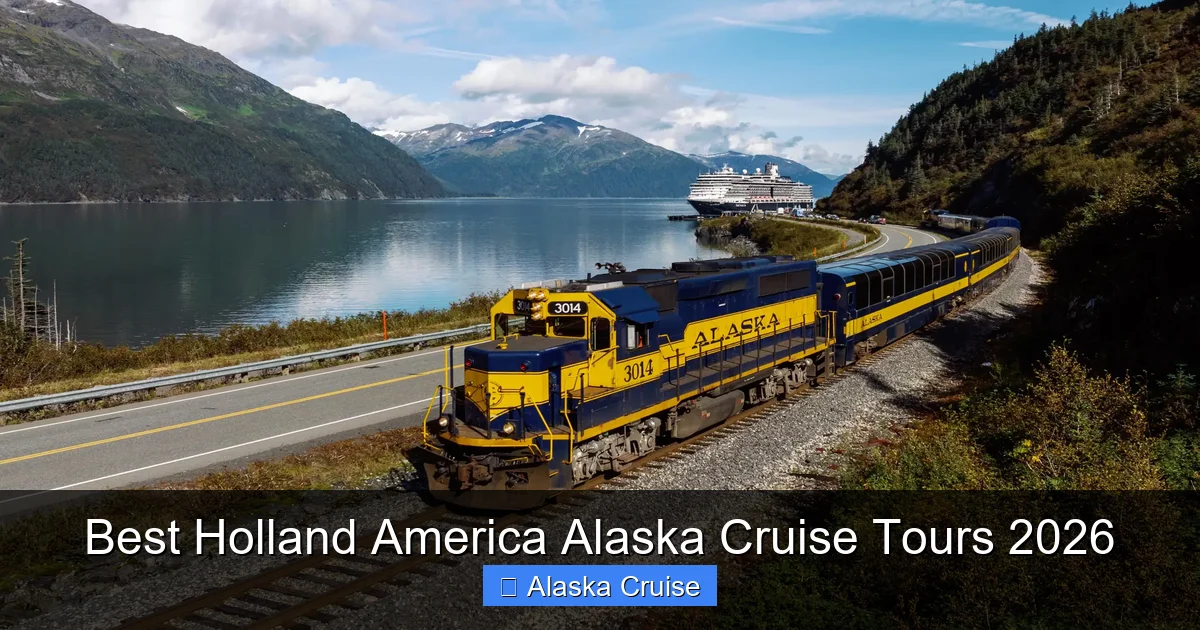 Best Holland America Alaska Cruise Tours 2026