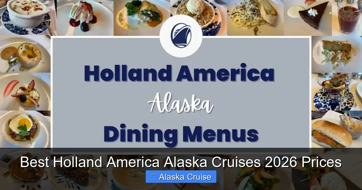 Best Holland America Alaska Cruises 2026 Prices
