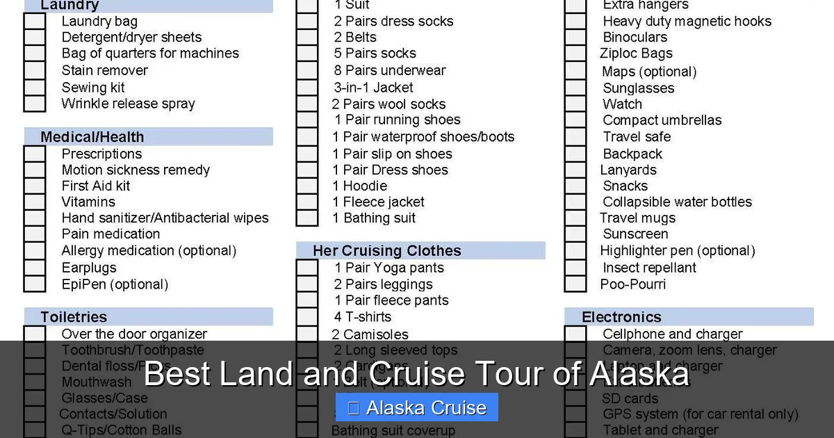 Best Land and Cruise Tour of Alaska