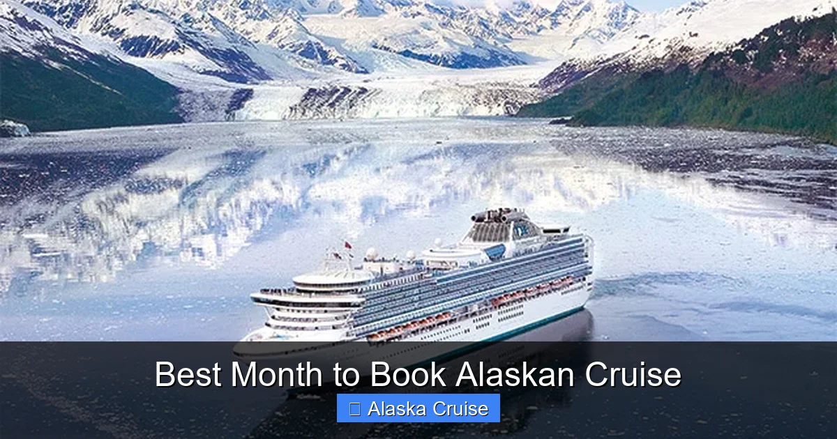 Best Month to Book Alaskan Cruise