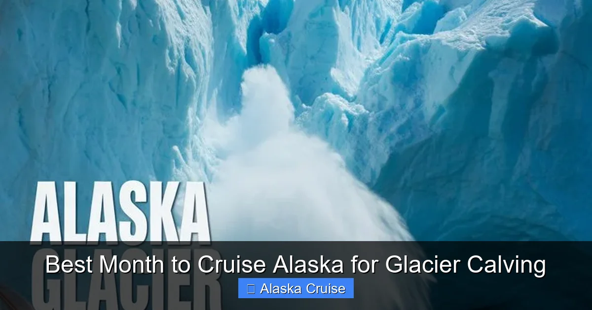 Best Month to Cruise Alaska for Glacier Calving