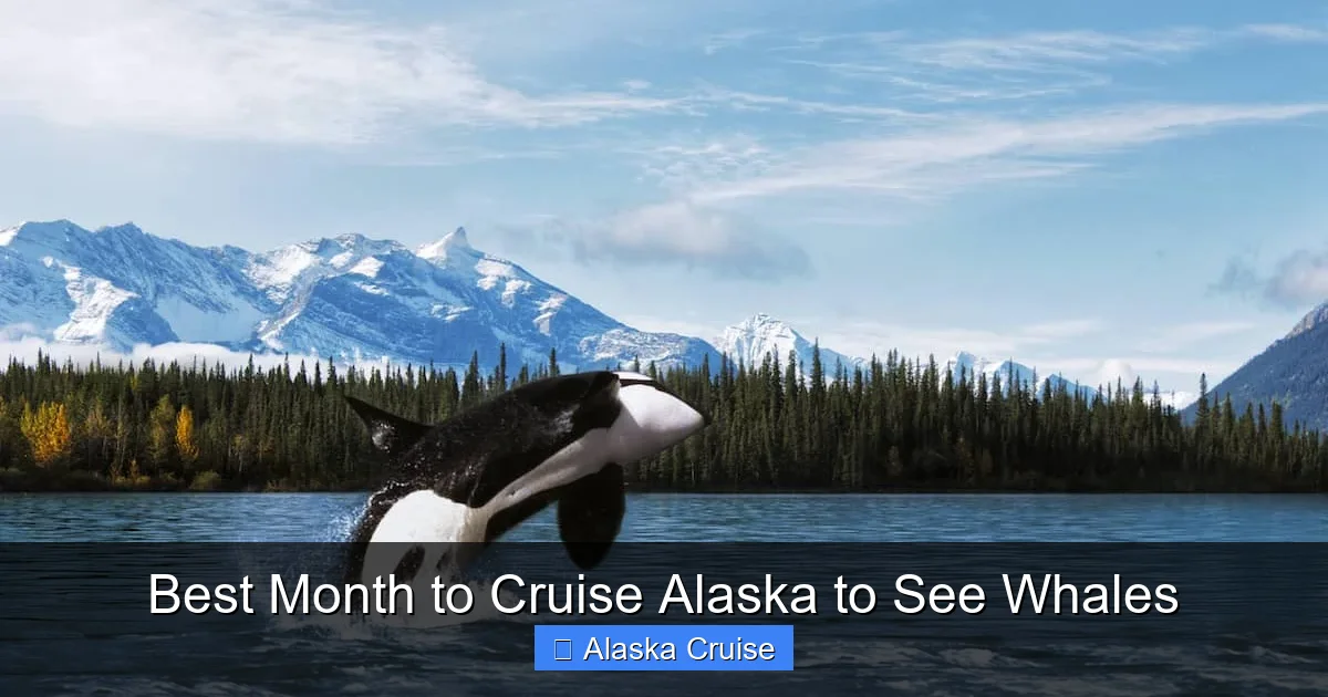 Best Month to Cruise Alaska to See Whales