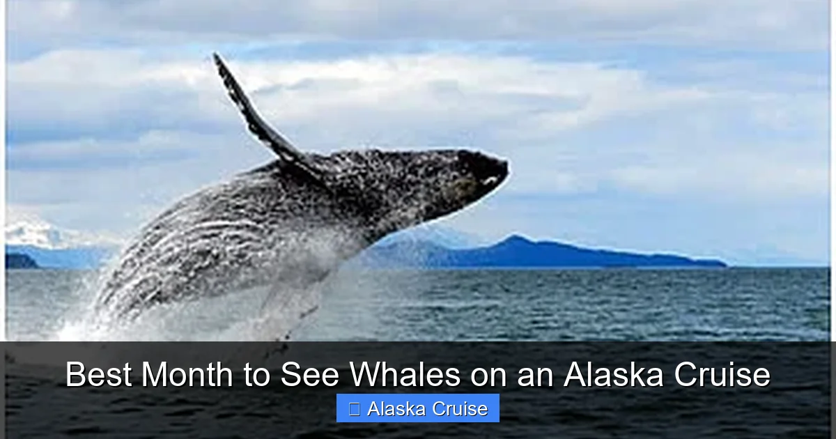 Best Month to See Whales on an Alaska Cruise