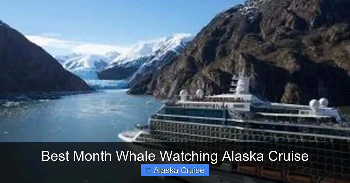Best Month Whale Watching Alaska Cruise