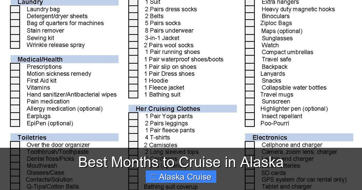 Best Months to Cruise in Alaska