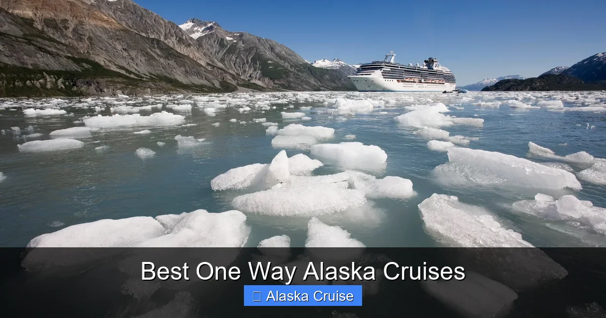 Best One Way Alaska Cruises