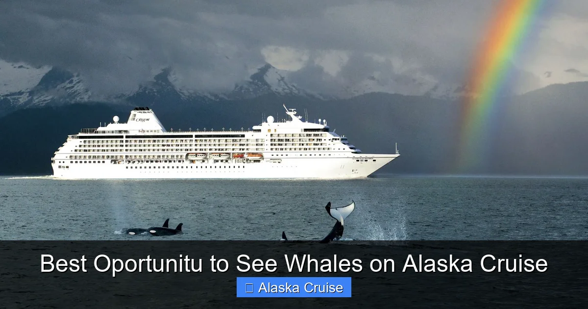 Best Oportunitu to See Whales on Alaska Cruise