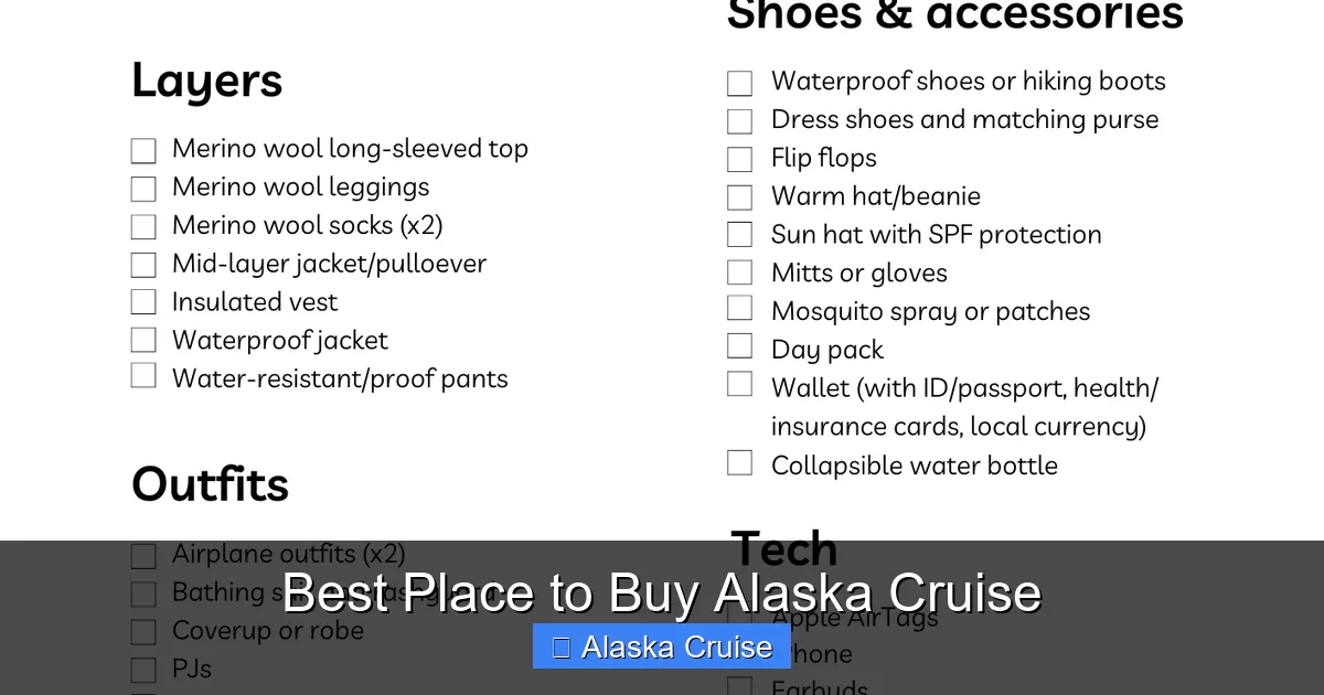 Best Place to Buy Alaska Cruise