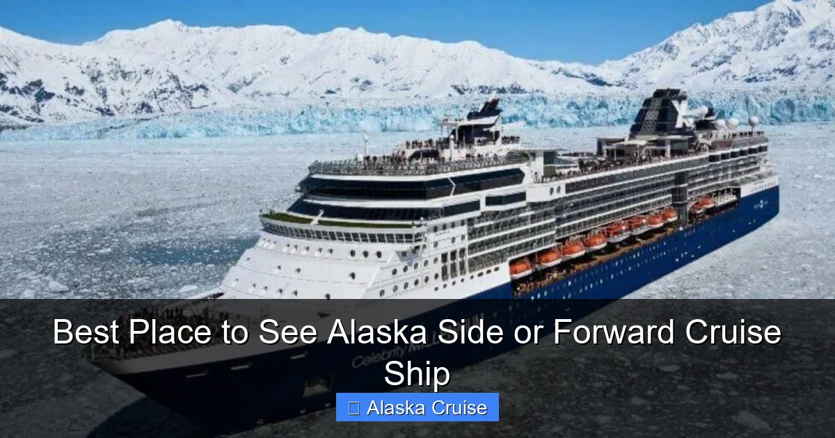 Best Place to See Alaska Side or Forward Cruise Ship