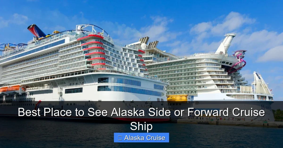 Best Place to See Alaska Side or Forward Cruise Ship