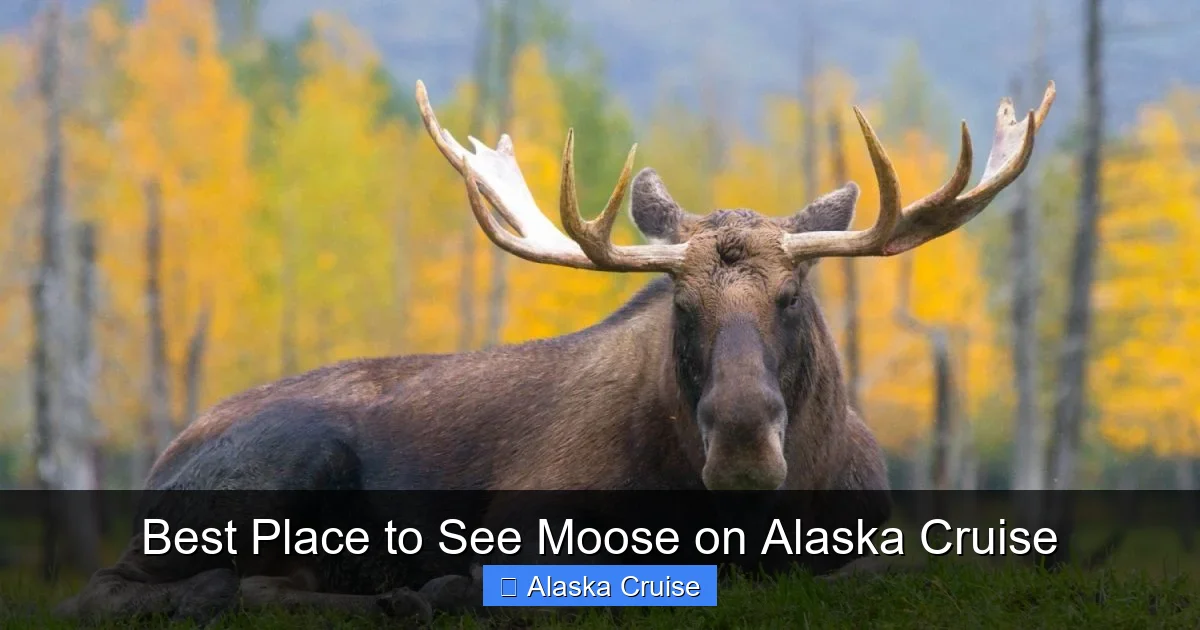 Best Place to See Moose on Alaska Cruise
