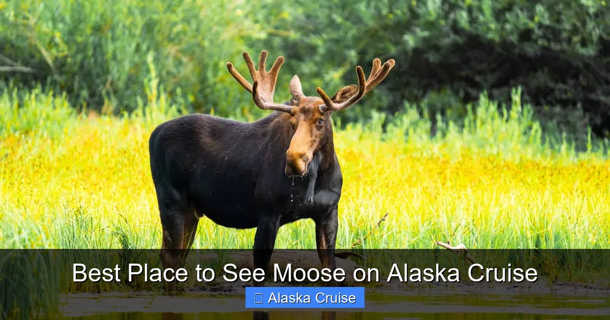 Best Place to See Moose on Alaska Cruise